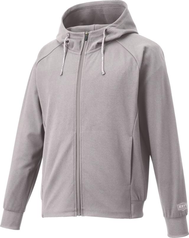 ZETT （ゼット） 野球＆ソフトボール スウェット・トレーナ プロステイタス ライトスウェットジャケット 【グレー】 BOS85001 1500 スウエットジャケット メンズ 男性用 灰 24SS {NP}