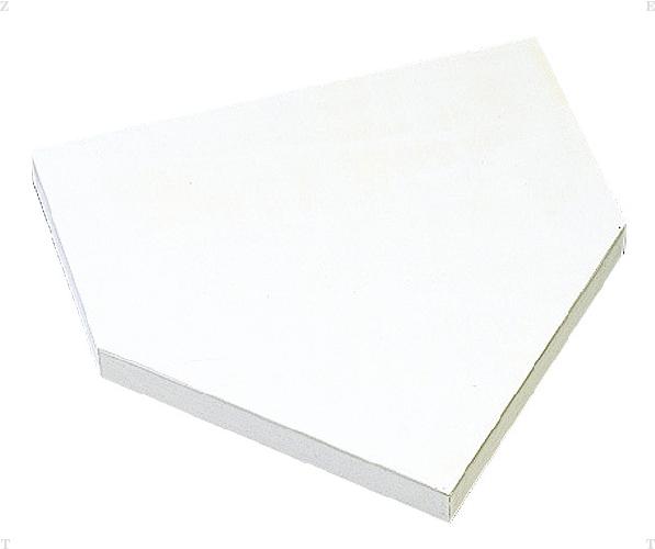 ZETT（ゼット） 野球　ソフトボール ベース・プレート ゴム製 一般野球用 ホームベース 40mm 専用釘付き 【ホワイト】 ZBV18B 20SS {SK}