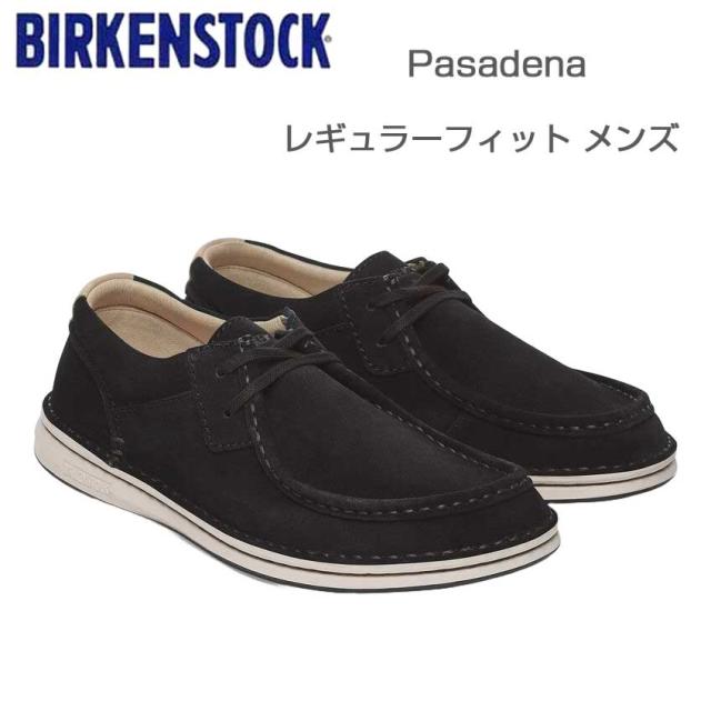 ビルケンシュトック BIRKENSTOCK PASADENA（パサデナ） メンズ（幅広 レギュラーフィット） 1029658（ベロアレザー／ブラック） スニーカー コンフォート フラットシューズ「靴」