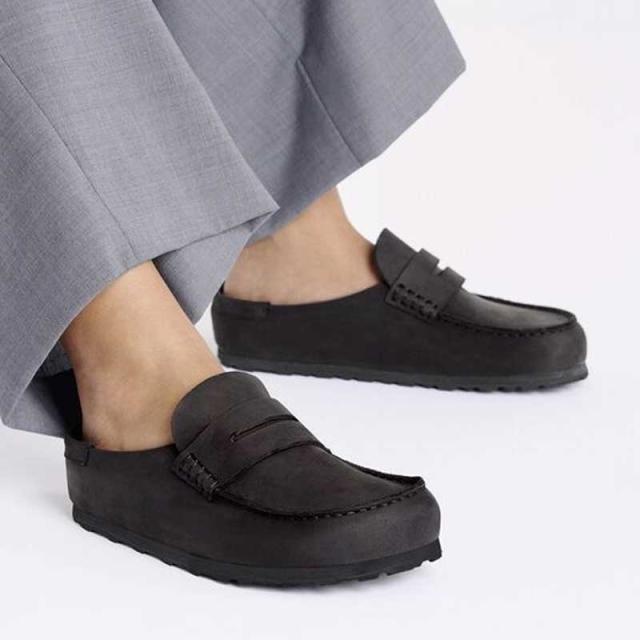 ビルケンシュトック BIRKENSTOCK Naples Wrapped（ネープルズ ラップ）幅広（レギュラーフィット） 1029711（オイルドレザー／ブラック）メンズ サボ クロッグ 快適サンダル 「靴」