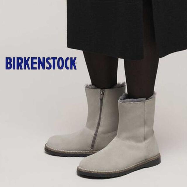 ビルケンシュトック BIRKENSTOCK Uppsala Zip Shearling アップサラ ジップ シアリング（レディース）  1030049（ストーン）  ハーフブーツ 「靴」