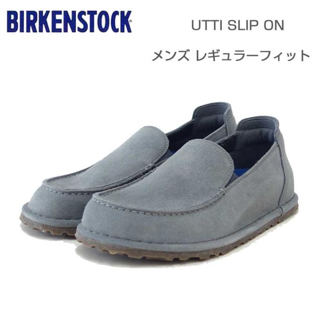 ビルケンシュトック BIRKENSTOCK UTTI SLIP ON（ウッティ） メンズ（幅広） 1030124（スエードレザー／バサルトグレー） スニーカー コンフォート フラットシューズ「靴」