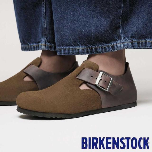 ビルケンシュトック BIRKENSTOCK LONDON（ロンドン）メンズ レギュラーフィット  1030157（ミックスドレザー／ダークティー） スリッポン コンフォート シューズ「靴」