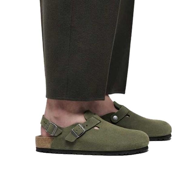 ビルケンシュトック BIRKENSTOCK Tokio II Suede（トキオ）幅狭（ナローフィット） 1030665（スエードレザー／タイム） レディースサンダル サボ クロッグ ドイツ製快適サンダル 「靴」