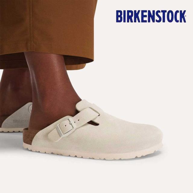 ビルケンシュトック BIRKENSTOCK Boston（ボストン）レディース 幅狭（ナローフィット） 1031662（スエードレザー／オイスター） サボ クロッグ ドイツ製快適サンダル 「靴」