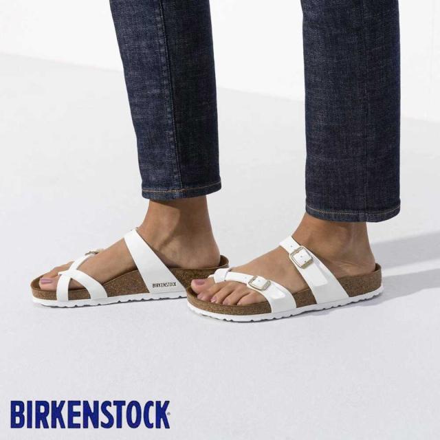 BIRKENSTOCK ビルケンシュトック MAYARI（マヤリ）パテントホワイト 1005280 （レギュラーフィット 幅広） レディース サンダル ミュール クロッグ コンフォート ドイツ製「正規品」 「靴」