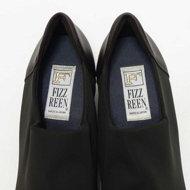 フィズリーン FIZZ REEN 804 ダークブラウン（レディース） ウェッジヒール ストレッチ 甲深パンプス EEE（日本製） 撥水「靴」