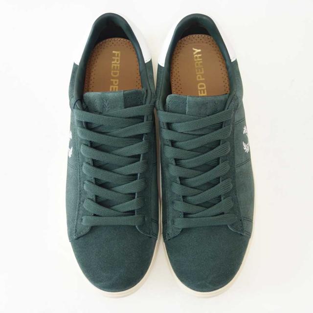 FRED PERRY フレッドペリー B1317X89（メンズ）SPENCER SUEDE （スペンサー スエード） カラー：COURT GREEN 天然皮革 ローカット スニーカー 「靴」