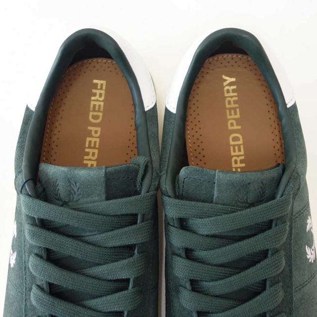 FRED PERRY フレッドペリー B1317X89（メンズ）SPENCER SUEDE （スペンサー スエード） カラー：COURT GREEN 天然皮革 ローカット スニーカー 「靴」