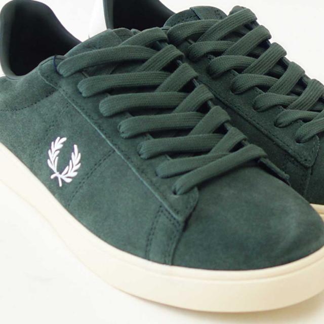 FRED PERRY フレッドペリー B1317X89（メンズ）SPENCER SUEDE （スペンサー スエード） カラー：COURT GREEN 天然皮革 ローカット スニーカー 「靴」