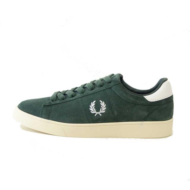 FRED PERRY フレッドペリー B1317X89（メンズ）SPENCER SUEDE （スペンサー スエード） カラー：COURT GREEN 天然皮革 ローカット スニーカー 「靴」