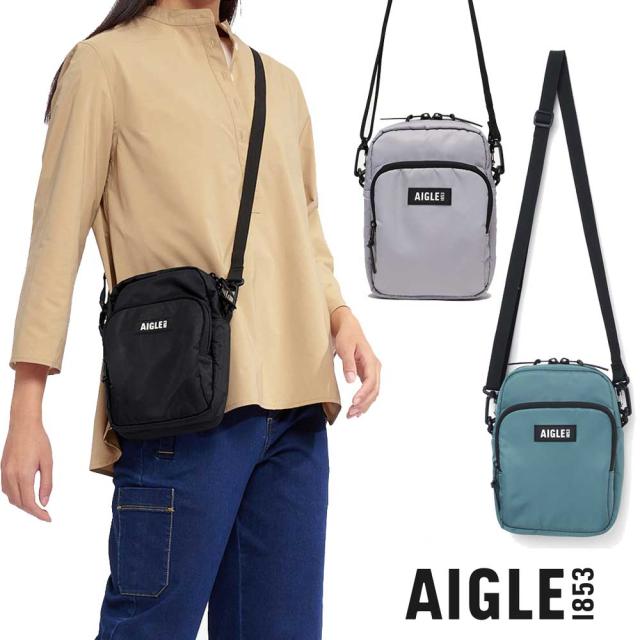 エーグル AIGLE ZNHBH48 ネイバーフッド ショルダーポーチ カラー：ノワール (002)・ダークリラ (003)・アロエ (004)  ショルダー ボディバッグ