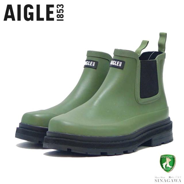 【SALE】 エーグル AIGLE ZZHNB06 003 オリーブ（メンズ） MEN'S ソフトレインラバーブーツ 防水ブーツ ラバーソール サイドゴア 「靴」