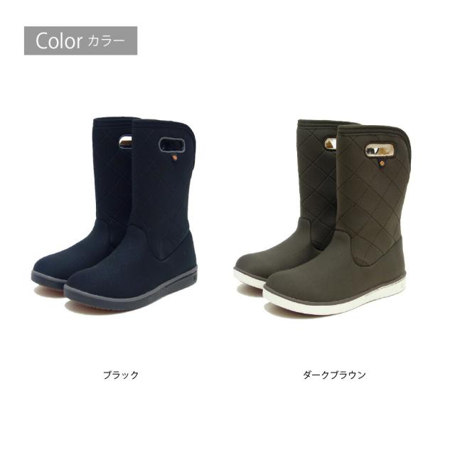 【SALE】 ボグス BOGS 79134（レディース） BOGA BOOTS MID QUILTING ボガブーツ スノーブーツ　防水 ブラック　ブラウン 黒　キルティング ボア あったか ブーツ 冬　雪_1
