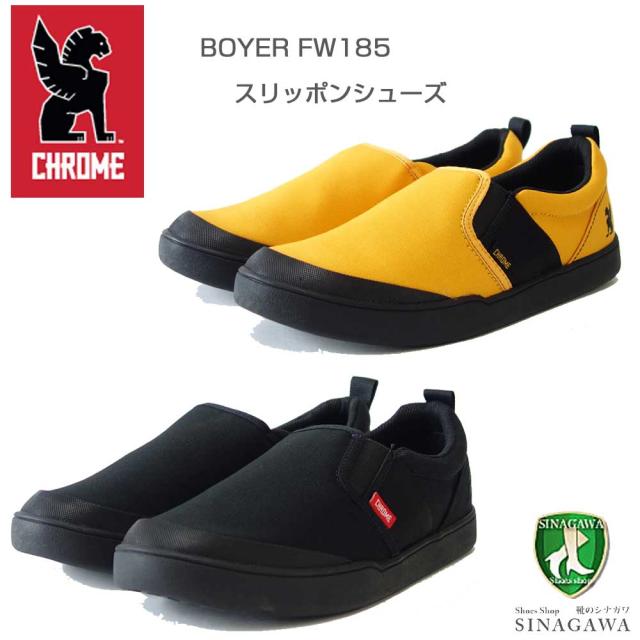 【SALE】 クローム CHROME BOYER FW-185 （ボイヤー）ブラック ・ イエロー  (BK ・ AM)   タフなアーバンスニーカー 「靴」