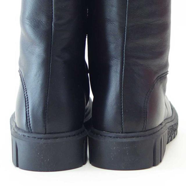 【SALE】 BUENO SHOES ブエノ Z5208 カラー：ブラック スムースレザー サイドジップブーツ レースアップ ショートブーツ 厚底 軽量「靴」_8