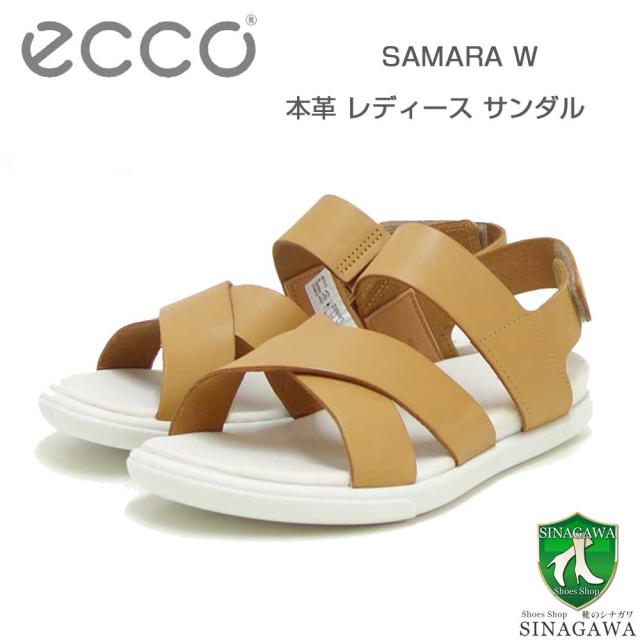 【SALE】 エコー ECCO SAMARA WOMEN'S SANDAL ブラウン 22010302021 （レディース） フラット コンフォート サンダル 快適な履き心地のレザーシューズ コンフォートシューズ 「靴」