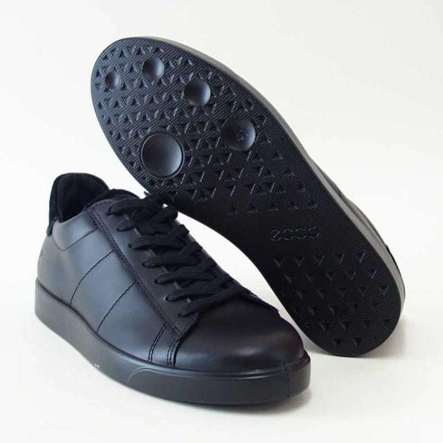 エコー ECCO STREET LITE メンズ レザースニーカー 52130451052 ブラック （メンズ） 快適な履き心地 本革 レースアップ ウォーキングシューズ 旅行「靴」_4