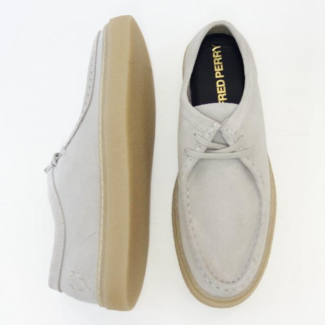 FRED PERRY フレッドペリー B 4350 P04（ユニセックス）Dawson Low Suede （ダーソン） カラー：LIGHT OYSTER スエードレザー ローカットスニーカー ポルトガル製 「靴」_3