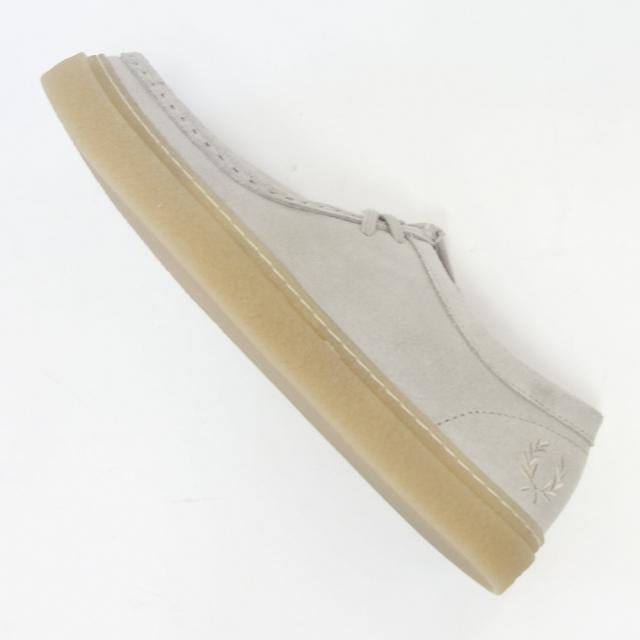 FRED PERRY フレッドペリー B 4350 P04（ユニセックス）Dawson Low Suede （ダーソン） カラー：LIGHT OYSTER スエードレザー ローカットスニーカー ポルトガル製 「靴」_5