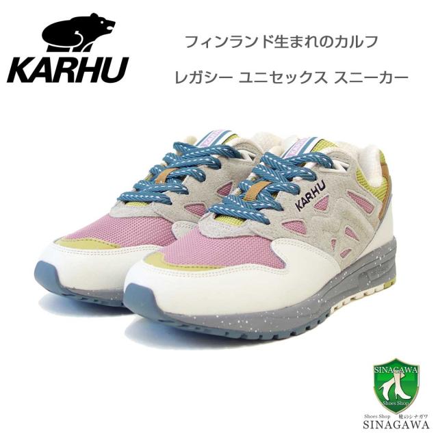 【SALE】 カルフ KARHU KH 806071 LEGACY 96（レガシー） カラー：リリーホワイト /  ライラス （ユニセックス）  レザースニーカー エアークッション ウォーキング 「靴」