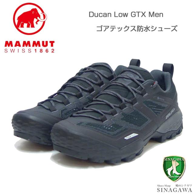 【SALE】 MAMMUT マムート Ducan Low GTX  Men 303003521（メンズ）カラー：black-dark titanium(00288)  アウトドアスニーカー ウォーキングシューズ 防水 ハイキングシューズ「靴」