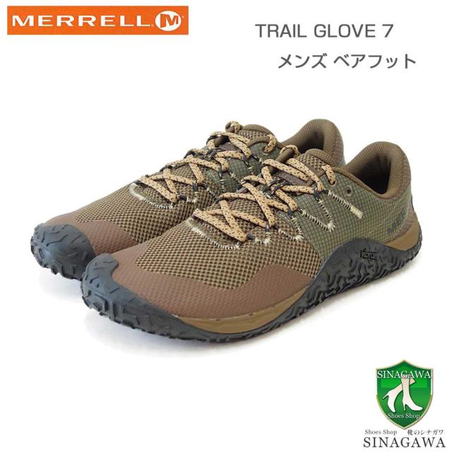 MERRELL メレル トレイル グローブ 7 TRAIL GLOVE 7 （メンズ） m068597  CAIRN ベアフットシューズ ローカット ハイキングモデル「靴」