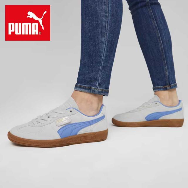 【SALE】 プーマ PUMA ユニセックス パレルモ スニーカー 39646304 Dewdrop-Blue Skies（メンズ）スエードレザー ローカット スニーカー ウォーキング「靴」