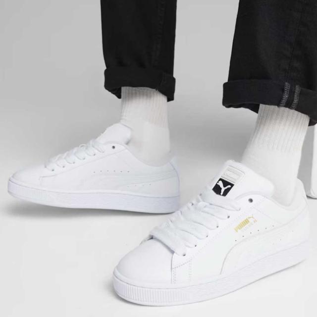 【SALE】 プーマ PUMA スウェード XL レザースニーカー 39725501 PUMA White-Vapor Gray（ユニセックス） ローカット スニーカー ウォーキング「靴」