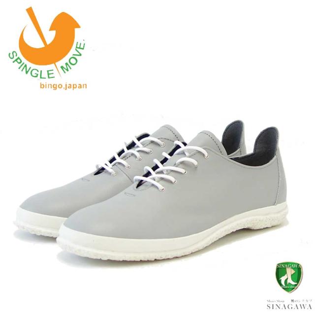 スピングル ムーブ SPINGLE MOVE 1801（レディース）ライトグレー (08)    天然皮革 スニーカー ラバーソール フラットシューズ 「靴」
