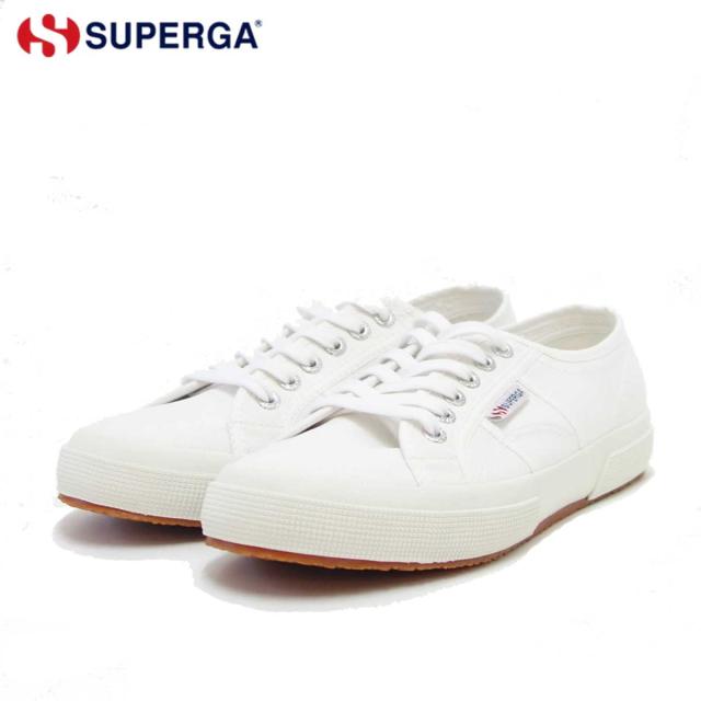 スペルガ SUPERGA 2750-COT U CLASSIC（ユニセックス）ホワイト (s000010 901)  ナチュラルなキャンバススニーカー 「靴」