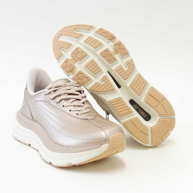 ヨネックス YONEX L128 016 ゴールド（レディース） 撥水 快適ウォーキング パワークッションプラス ハンズフリー 楽々フィット 3.5E 膝 腰 負担軽減 旅行 靴