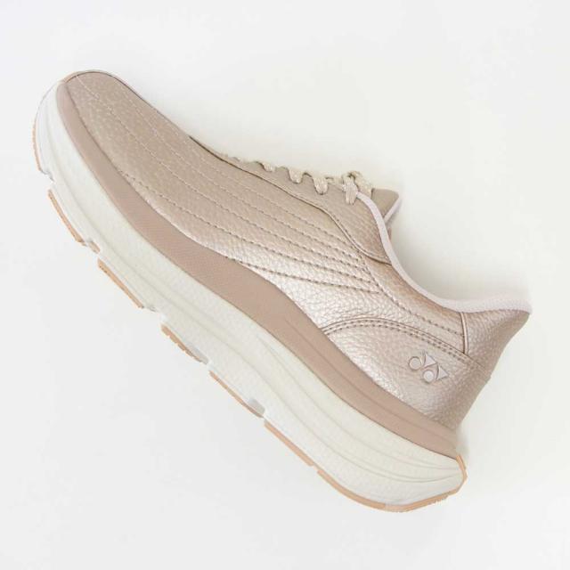 ヨネックス YONEX L128 016 ゴールド（レディース） 撥水 快適ウォーキング パワークッションプラス ハンズフリー 楽々フィット 3.5E 膝 腰 負担軽減 旅行 靴