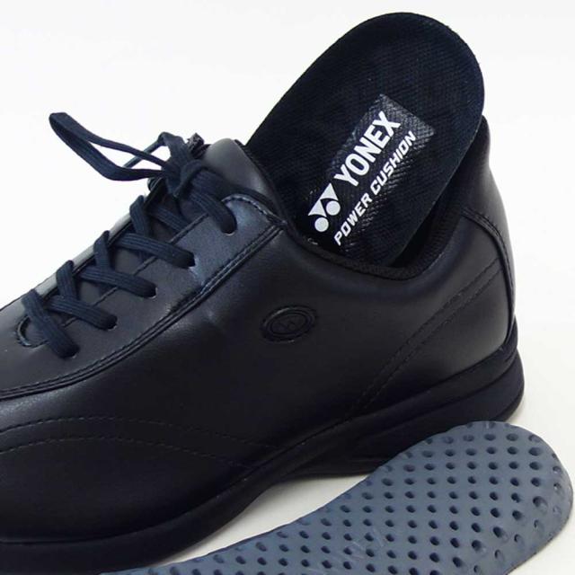 ヨネックス YONEX L130W 007 ブラック（レディース） 撥水 快適ウォーキング パワークッションプラス ハンズフリー 楽々フィット 4.5E 膝 腰 負担軽減 旅行 靴