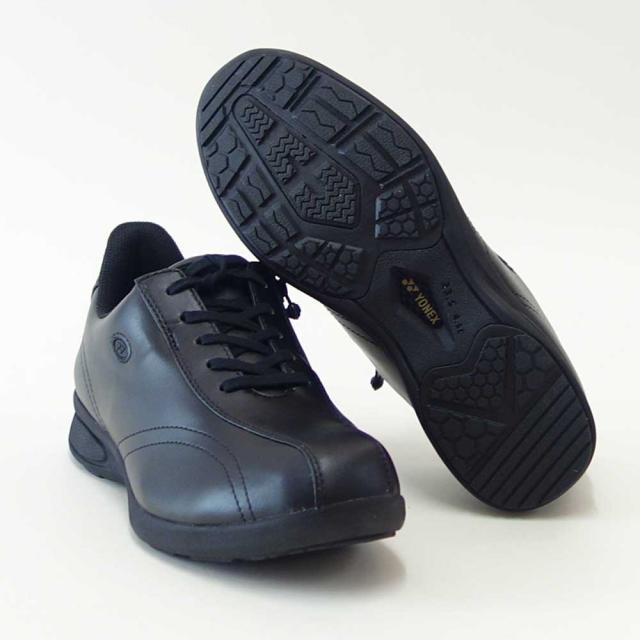 ヨネックス YONEX L130W 007 ブラック（レディース） 撥水 快適ウォーキング パワークッションプラス ハンズフリー 楽々フィット 4.5E 膝 腰 負担軽減 旅行 靴