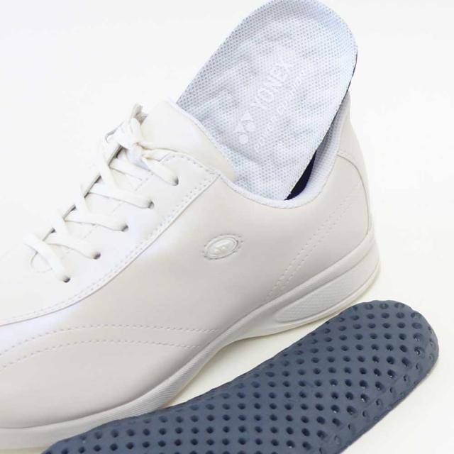 ヨネックス YONEX L130W 013 パールホワイト（レディース） 撥水 快適ウォーキング パワークッションプラス ハンズフリー 楽々フィット 4.5E 膝 腰 負担軽減 旅行 靴