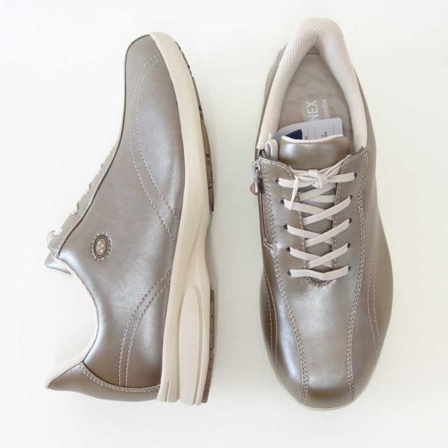 ヨネックス YONEX L130W 708 パールカーキ（レディース） 撥水 快適ウォーキング パワークッションプラス ハンズフリー 楽々フィット 4.5E 膝 腰 負担軽減 旅行 靴