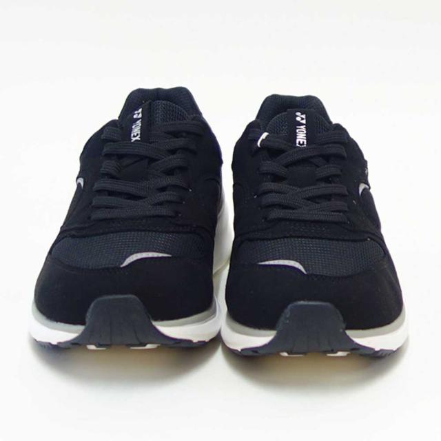 ヨネックス YONEX 123 007 ブラック（ユニセックス） 撥水 快適ウォーキング パワークッションプラス メッシュ素材 楽々フィット 3.5E 膝 腰 負担軽減 男女兼用 旅行 靴