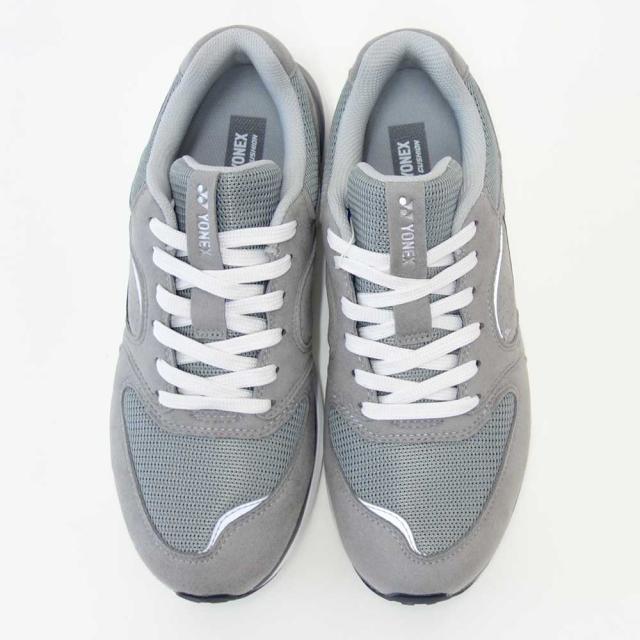 ヨネックス YONEX 123 010 グレー（ユニセックス） 撥水 快適ウォーキング パワークッションプラス メッシュ素材 楽々フィット 3.5E 膝 腰 負担軽減 男女兼用 旅行 靴