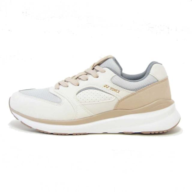 ヨネックス YONEX 123 420 クリーム／ベージュ（ユニセックス） 撥水 快適ウォーキング パワークッションプラス メッシュ素材 楽々フィット 3.5E 膝 腰 負担軽減 男女兼用 旅行 靴