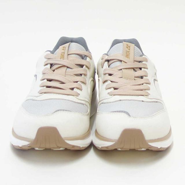 ヨネックス YONEX 123 420 クリーム／ベージュ（ユニセックス） 撥水 快適ウォーキング パワークッションプラス メッシュ素材 楽々フィット 3.5E 膝 腰 負担軽減 男女兼用 旅行 靴