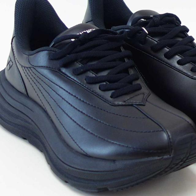 ヨネックス YONEX M128 007 ブラック（メンズ） 撥水 快適ウォーキング パワークッションプラス ハンズフリー 楽々フィット 3.5E 膝 腰 負担軽減 旅行 靴