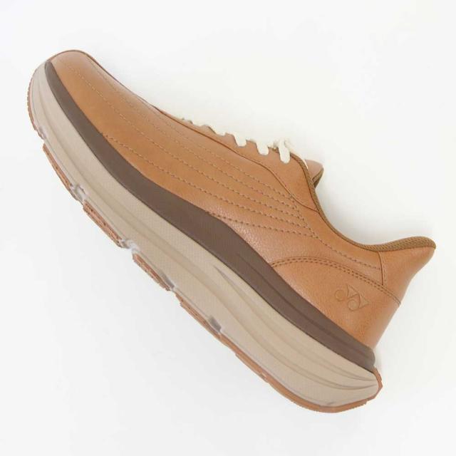 ヨネックス YONEX M128 142 ライトブラウン（メンズ） 撥水 快適ウォーキング パワークッションプラス ハンズフリー 楽々フィット 3.5E 膝 腰 負担軽減 旅行 靴