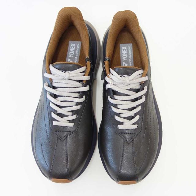 ヨネックス YONEX M128 149 オリーブ（メンズ） 撥水 快適ウォーキング パワークッションプラス ハンズフリー 楽々フィット 3.5E 膝 腰 負担軽減 旅行 靴