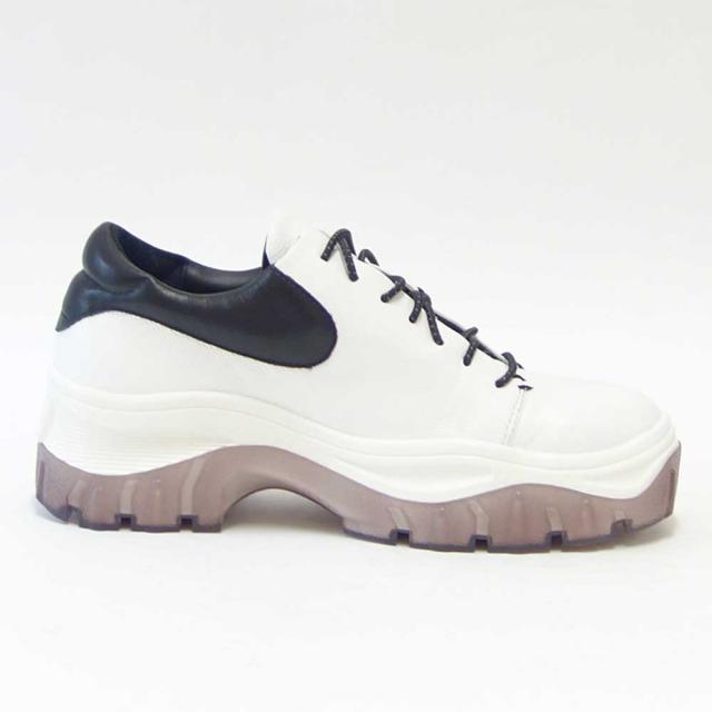 【SALE】 ユーコ イマニシ yuko imanishi +  726040 MARUCO ホワイト 上質レザー スニーカー 厚底  展開サイズ 23cm 23.5cm 24cm 24.5cm「靴」