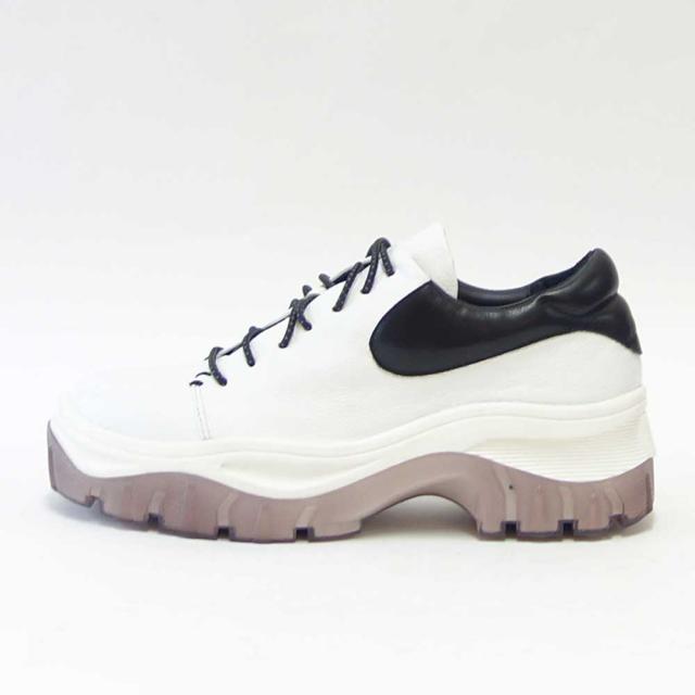 【SALE】 ユーコ イマニシ yuko imanishi +  726040 MARUCO ホワイト 上質レザー スニーカー 厚底  展開サイズ 23cm 23.5cm 24cm 24.5cm「靴」