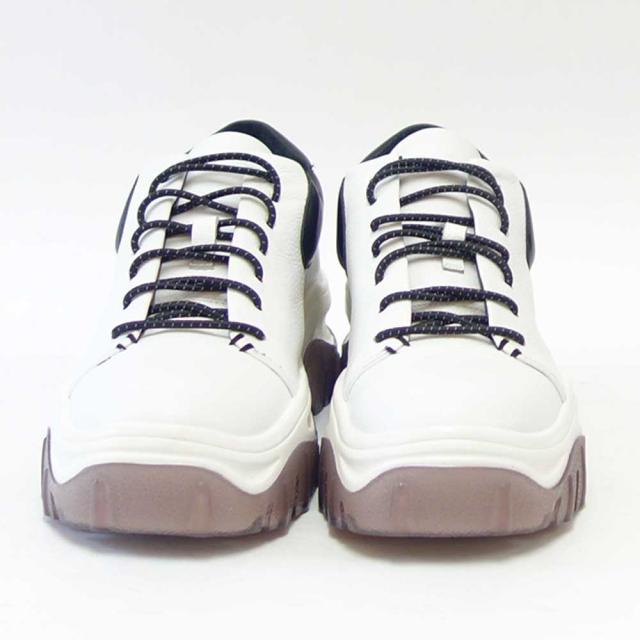 【SALE】 ユーコ イマニシ yuko imanishi +  726040 MARUCO ホワイト 上質レザー スニーカー 厚底  展開サイズ 23cm 23.5cm 24cm 24.5cm「靴」