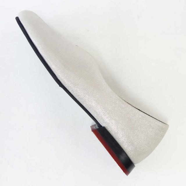【SALE】 ユーコ イマニシ yuko imanishi +  741101 JIM シルバー 上質レザー スリッポン カッターシューズ  展開サイズ 23cm 23.5cm 24cm 24.5cm「靴」