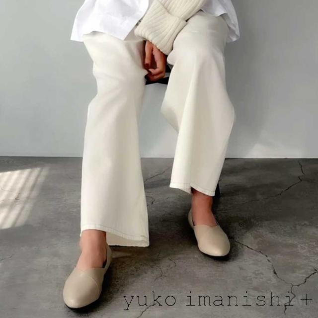 ユーコ イマニシ yuko imanishi +   761496 グレー Vカット カッターシューズ 「靴」