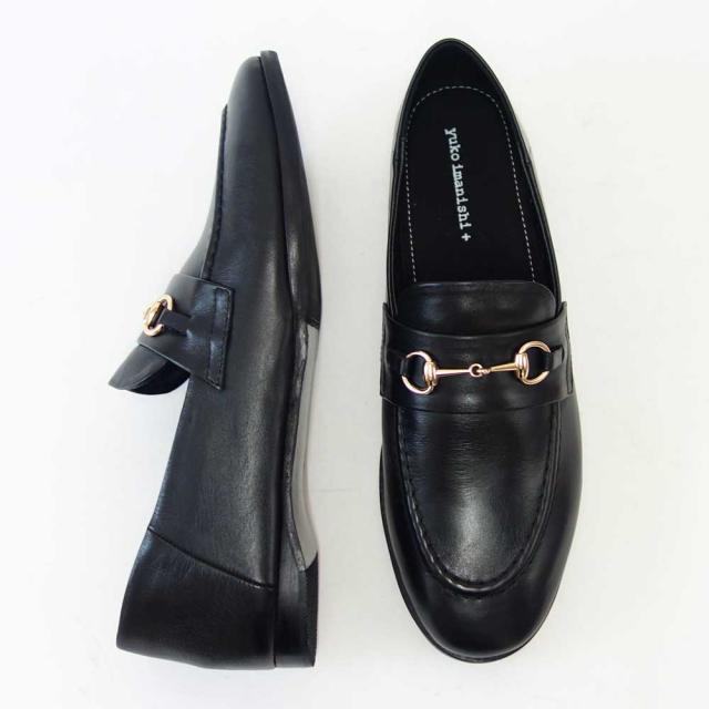 ユーコ イマニシ yuko imanishi +  791043 SACHI ブラック 甲深 ビットローファー フラット スリッポンシューズ  展開サイズ 23.5cm 24cm 24.5cm 25cm「靴」